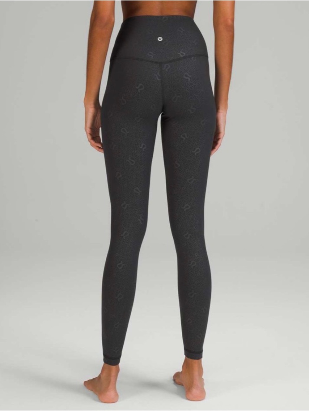 Lululemon Align High-Rise Pant 28" Yogo Emboss Black Size 10